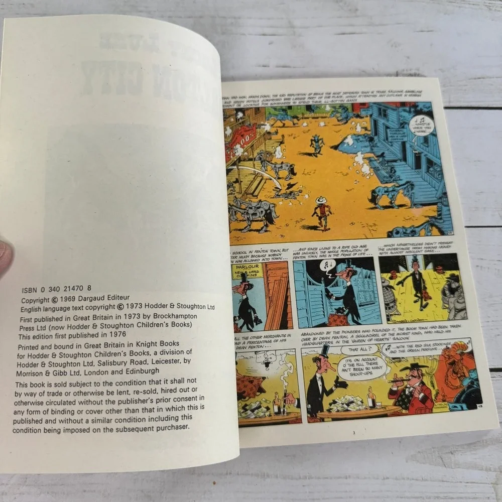 Lucky Luke Dalton City Goscinny Morris 1976 Knight Books Hodder Stoughton